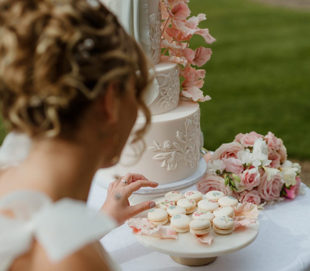 Sweet treats with elegant wedding cakes
